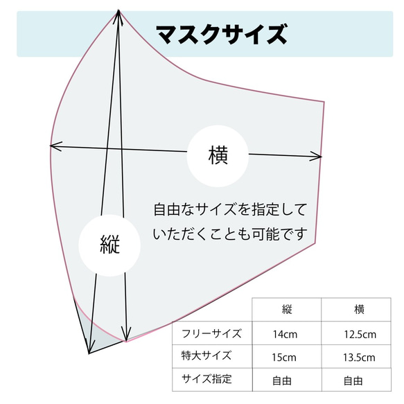 【サイズカスタム可能】布マスク 洗える 日本製  UVマスク ニットマスク 大きいサイズ オーダーメイド UV 8枚目の画像