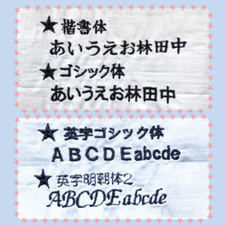 2枚目¥440☆ゼッケン刺繍★漢字☆お名前刺繍（入学準備、お名前シール、お名前プリント、ネーム） 7枚目の画像