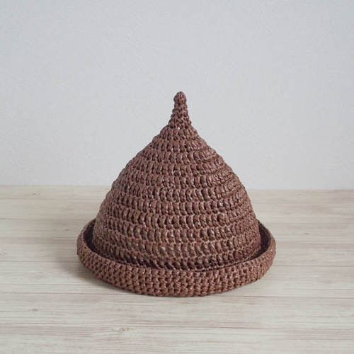麦わらとんがり帽【ブラウン】 帽子(ベビー・キッズ) q.e.d. 通販  