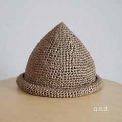 麦わらおやま帽子【カーキ】(40～58cm) 1枚目の画像