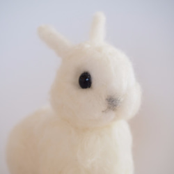 しろうさぎの赤ちゃん☆羊毛フェルト 羊毛フェルト 88Factory 通販