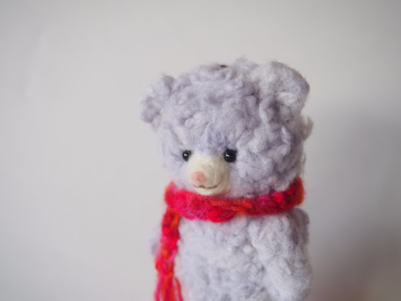 Fuwamoko☆薰衣草玩具熊包的魅力☆羊毛氈 第3張的照片