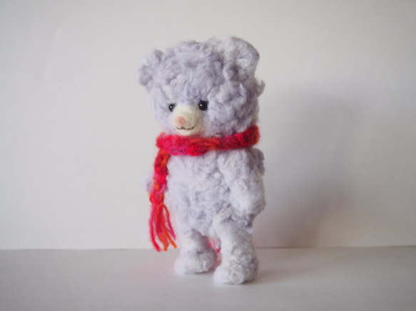 Fuwamoko☆薰衣草玩具熊包的魅力☆羊毛氈 第4張的照片