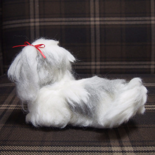 羊毛フェルト　シーズー 羊毛フェルトシーズー