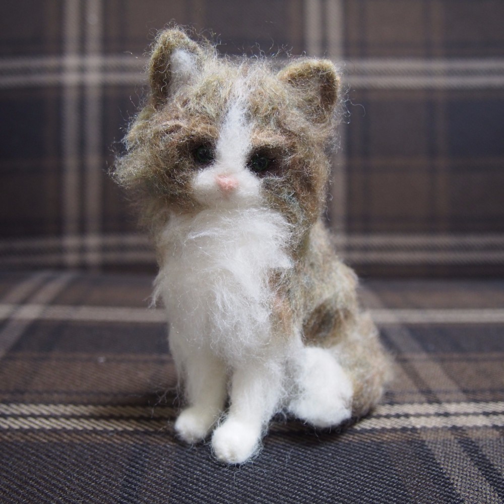 ミニチュア＊ノルウェージャンフォレストキャット 羊毛フェルト