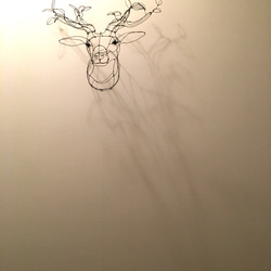 ワイヤーアート  ワイヤークラフト  鹿　tree【受注制作】 13枚目の画像