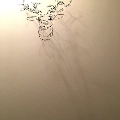ワイヤーアート ワイヤークラフト 鹿 tree【受注制作】 立体 ワイヤーアート ワイヤークラフト 鹿 tree【受注制作】 立体