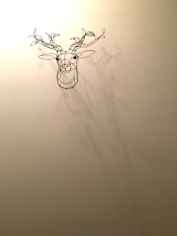 ワイヤーアート  ワイヤークラフト  鹿　tree【受注制作】 13枚目の画像