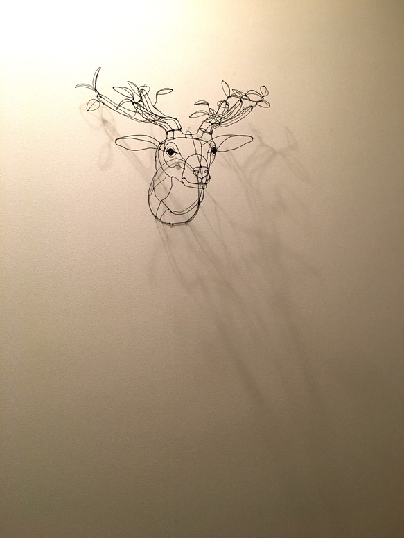 ワイヤーアート  ワイヤークラフト  鹿　tree【受注制作】 14枚目の画像