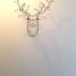 ワイヤーアート  ワイヤークラフト  鹿　tree【受注制作】 15枚目の画像