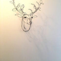 ワイヤーアート  ワイヤークラフト  鹿　tree【受注制作】 16枚目の画像