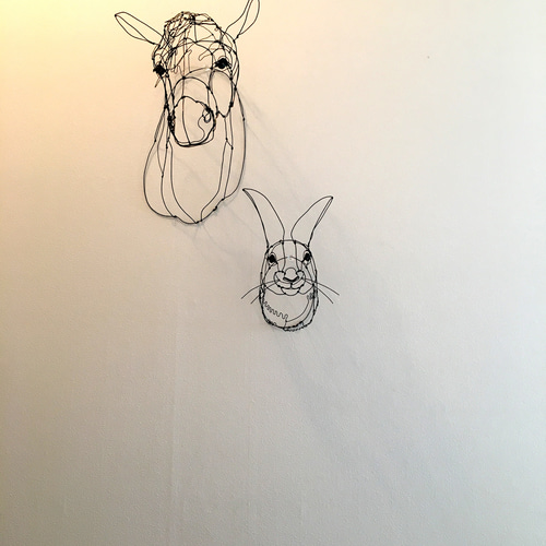 ワイヤーアート ワイヤークラフト 馬 うま ウマ 立体・オブジェ