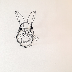 ワイヤーアート ワイヤークラフト うさぎ ウサギ【受注制作