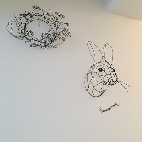 ワイヤーアート ワイヤークラフト うさぎ ウサギ【受注制作 ワイヤーアート ワイヤークラフト うさぎ ウサギ【受注制作