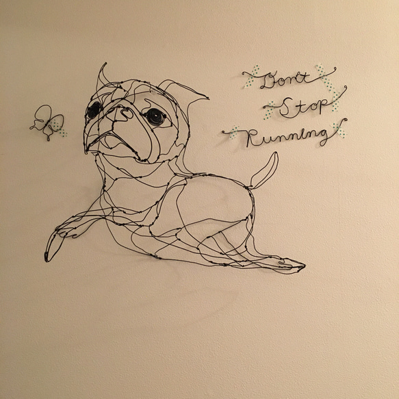 ワイヤーアート「走る」