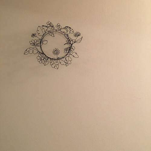 ワイヤーアート ワイヤークラフト 立体ワイヤーリース Flower 花 