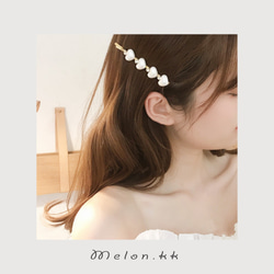 ヘアピン レディース 1本 ブランド ハート 芸能人 人気 キラキラ アレンジ 髪飾り-Melon.kk 4枚目の画像