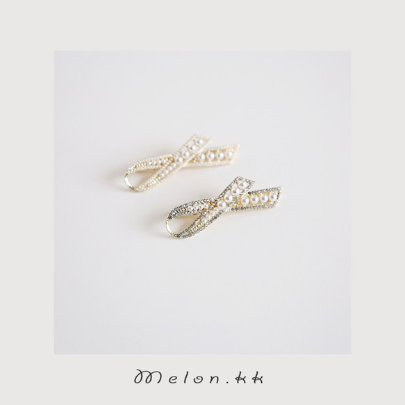 女士髮夾、髮飾、明星髮夾、流行髮飾、時尚禮品、韓國製造 - Melon.kk 第3張的照片