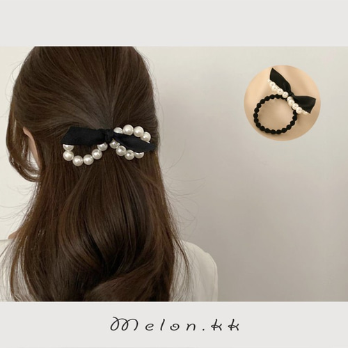レディース ファッション 女性 かわいい おしゃれ 韓国 高級 ギフト プレゼント アクセサリー ジュエリー 髪飾り ヘア パール クリスタル ゴム バンド ヘッド シュシュ シンプル キラキラ ラインストーン シンプル 装飾