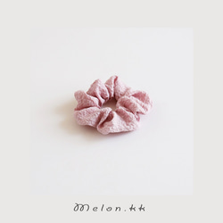 Scrunchie Summer Festival 髮飾縐紗彈力優雅時尚通勤髮飾 OL 夏季（8 色）- MelonKK 第5張的照片