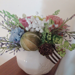 仏花 菊のお供え花 プリザーブドフラワー 3枚目の画像