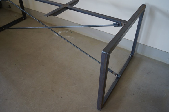 アイアン　テーブル脚（組立式）オーダーサイズ自由（幅1500～1900）×奥行（700～900）×高さ（600～900 8枚目の画像