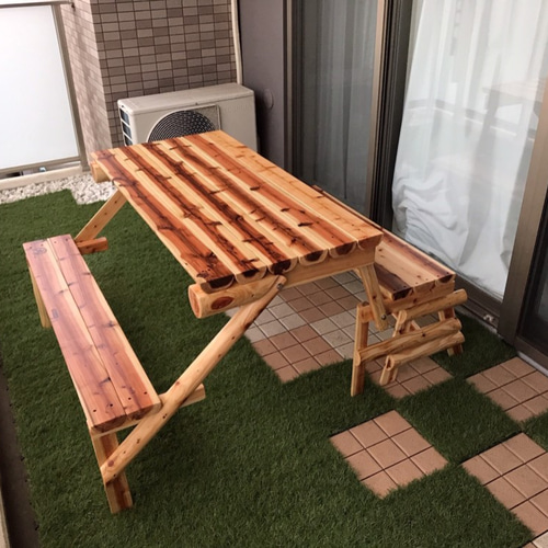 まるちベンチ ベンチ時2人掛け（受注生産品） ソファ・ベンチ 【まるち