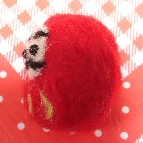 ダルマさんと鏡餅 羊毛フエルト 羊毛フェルト cherryblossom 通販