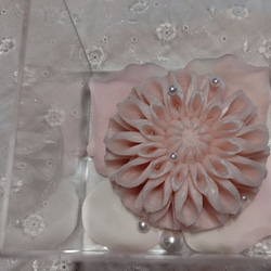 ダリアのソープカービング（ピンク）　石鹸彫刻 3枚目の画像