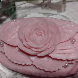 ソープカービング（ピンク）　石鹸彫刻 1枚目の画像