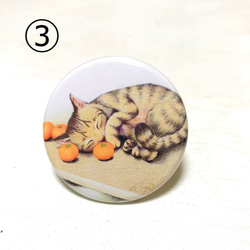 猫と龍の缶バッジ【２個セット】　　色鉛筆画　ねこ　ドラゴン 4枚目の画像