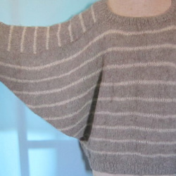 手編みセーター（アルパカ100） 3枚目の画像