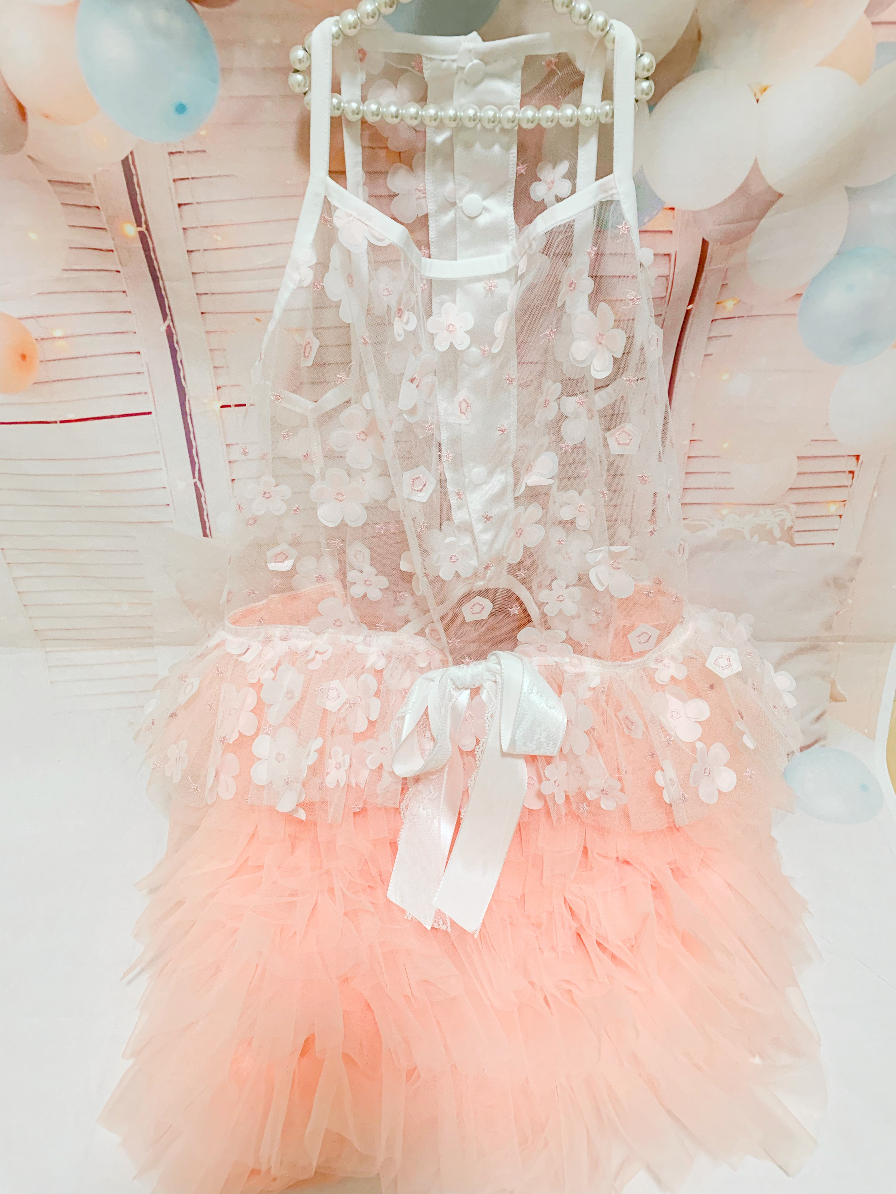 大型犬用レースフリルワンピース