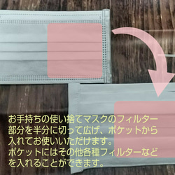 再販《即発送可能》プリーツマスク・ポケット付き・レギュラーサイズ・ステッチ入・白・使い捨てマスクの節約に 4枚目の画像