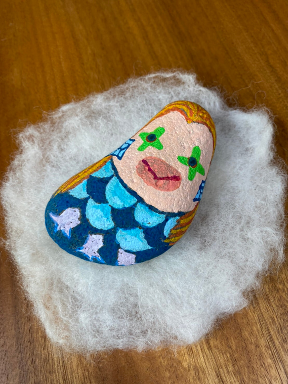 アマビエ ストーンペイント 絵画 やな爺 通販｜Creema(クリーマ) 9020450 