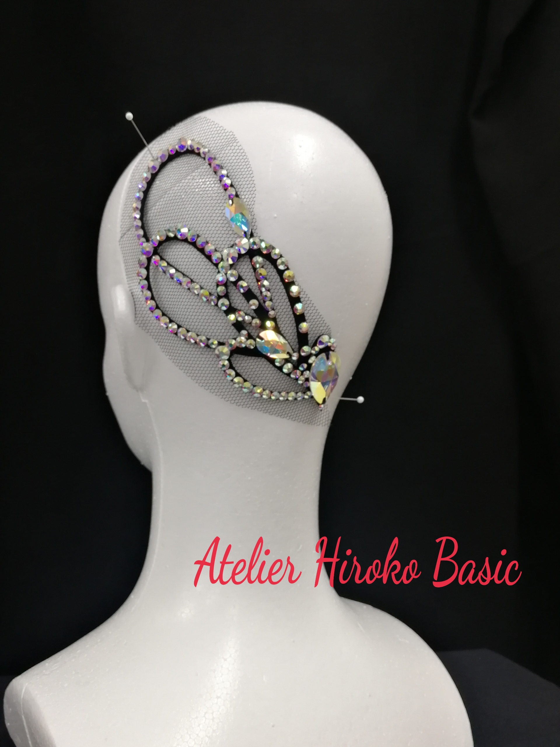 ラインストーンヘアアクセサリー