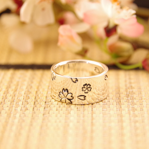 桜モチーフ、静寂リング/SEIJAKUリング 指輪・リング fumiya 通販