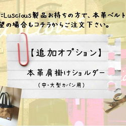 【追加オプション】太め肩掛けショルダー＆Dカン取付（調節機能有り） 4枚目の画像