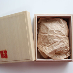 亀置物・銭亀朱肉入れ・休-1　茶色　鋳造　ブロンズ　桐箱付き　ロストワックス鋳造　 9枚目の画像