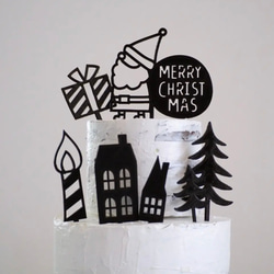 【トッパー】クリスマスツリー3本セット 5枚目の画像