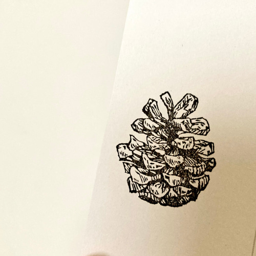 消しゴムはんこNo.303 松ぼっくり 消しゴムはんこNo.303 松ぼっくり