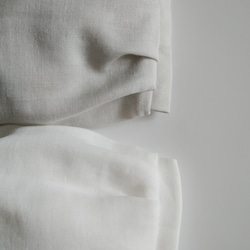 大きめ⭐ふっくらマスク　薄いグレー　プリーツ　フィルターポケット付き　ダブルガーゼ　 6枚目の画像