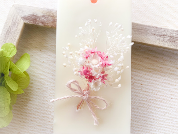 香りが選べるアロマワックスサシェ＊ピンクの花束サシェ　【ギフトにも】 2枚目の画像