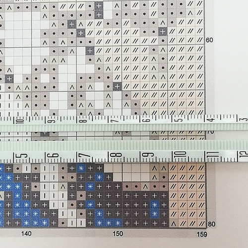 アルフォンス・ミュシャ 「四つの花－ユリ」クロスステッチ刺繍図案