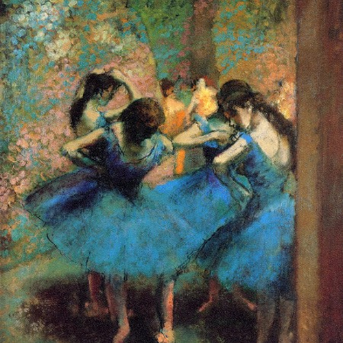 複製画】エドガー・ドガ 「楽屋の踊り子達」 94×69㎝ 額付き 複製画