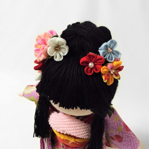 着物人形 あんみつ姫、つまみ細工 AkoDoll#16-006 その他人形