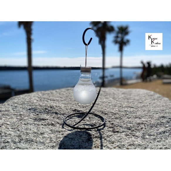 天氣管“om-bulb”風暴玻璃天氣玻璃天氣氣象儀商品節拍滴Handmade handmade Han 第2張的照片