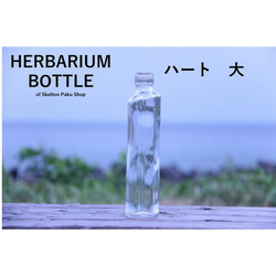 Herbarium Bottle Bottle [Heart Large ss Heart 200] 帶蓋玻璃瓶 1 透明瓶 I 第1張的照片