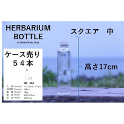 [免運費]“玻璃瓶盒銷售”54瓶帶蓋玻璃瓶玻璃瓶[方形中型sse-150]瓶子 第2張的照片