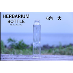 【送料無料】キャップ付き　ケース売り　40本入り　ハーバリウム　瓶　ボトル 【六角　大 SSF-200】キャップ付 1枚目の画像